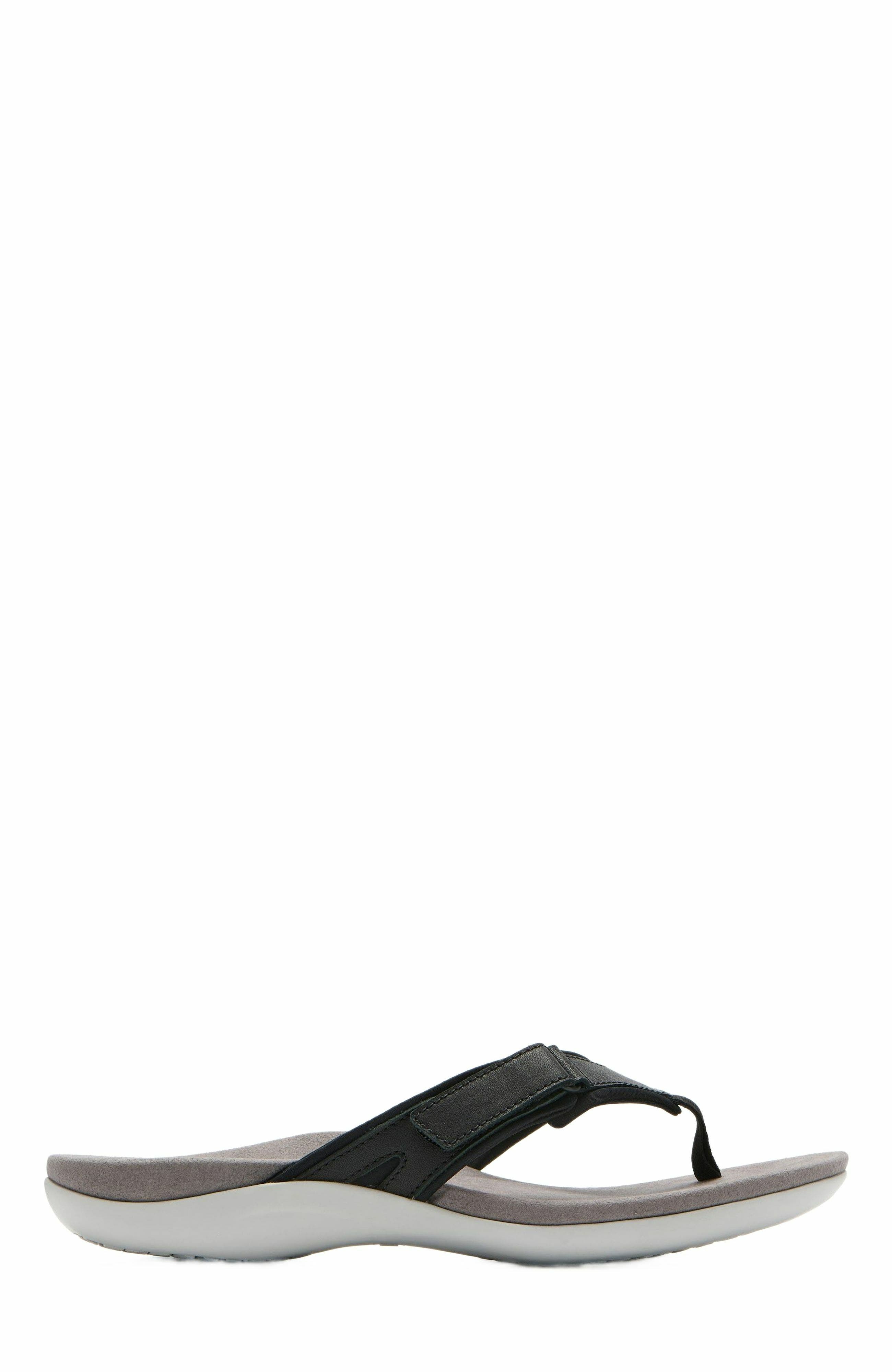 ABEO Oasis Sport Flip Flop, Alternate, color, Black - Regular