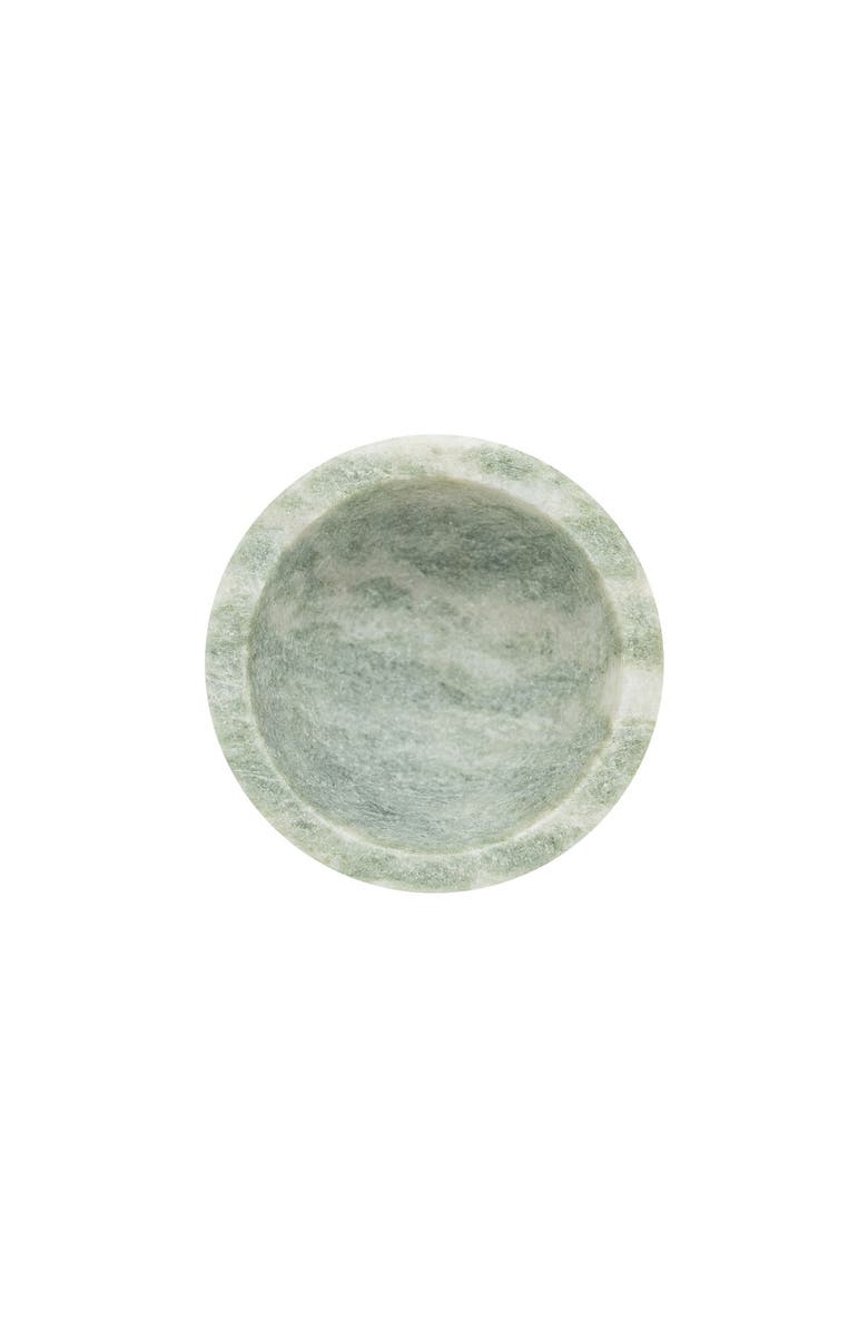 Foreside Home and Garden Elise Light Green Onyx Marble Bowl & Spoon Set, Alternate, color, Green