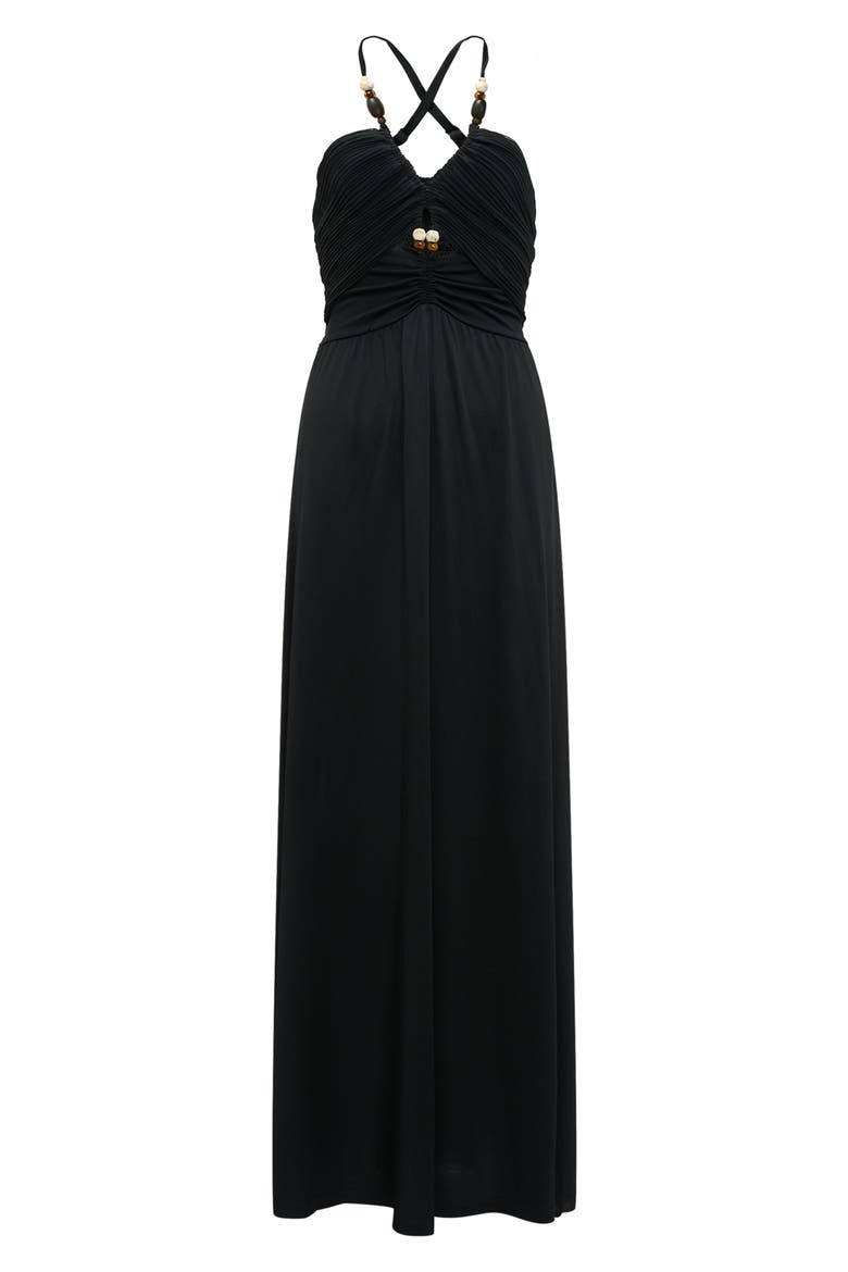 Caty A-Line Dress, Alternate, color, BLACK