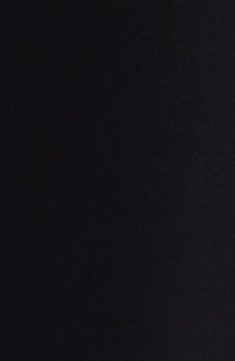 Courrèges Backless Satin Dress, Alternate, color, Black