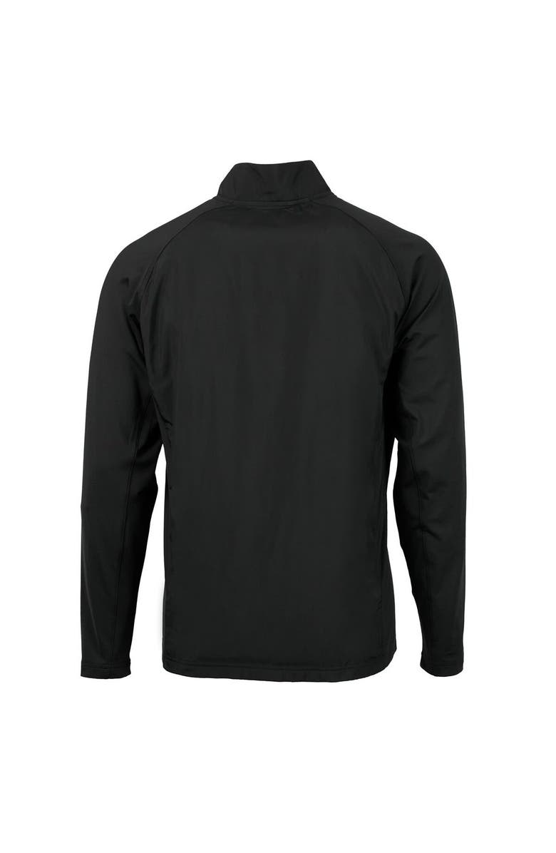 Cutter & Buck Men's Cutter & Buck Black Los Angeles Rams Adapt Eco Knit Hybrid Recycled Big & Tall Full-Zip Throwback Jacket, Alternate, color, Black