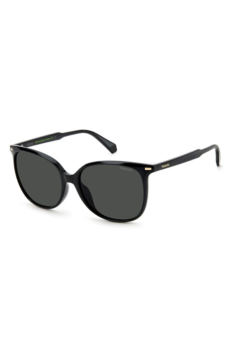Polaroid 57mm Polarized Cat Eye Sunglasses, Alternate, color, 