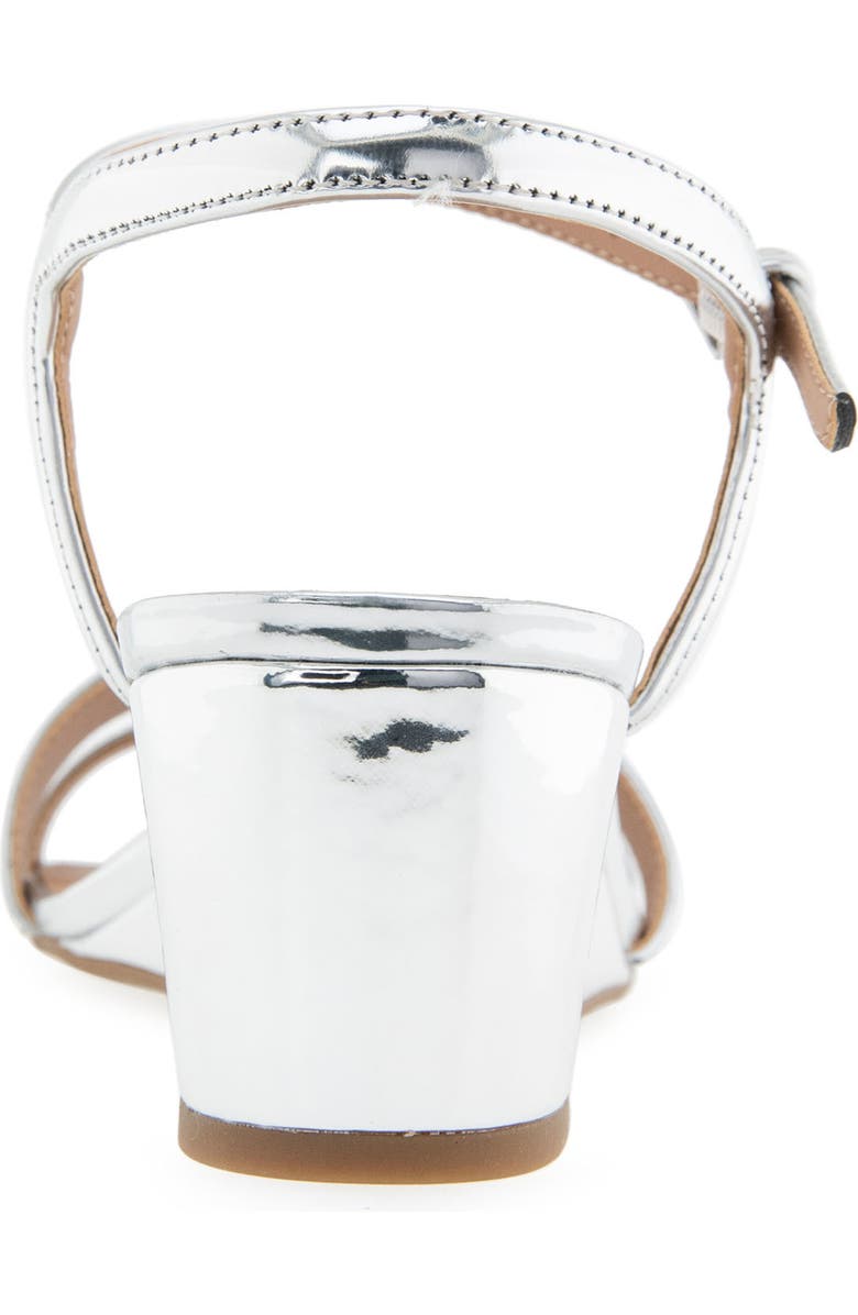 Aerosoles Witt Wedge Sandal, Alternate, color, Silver Mirror Faux Leather