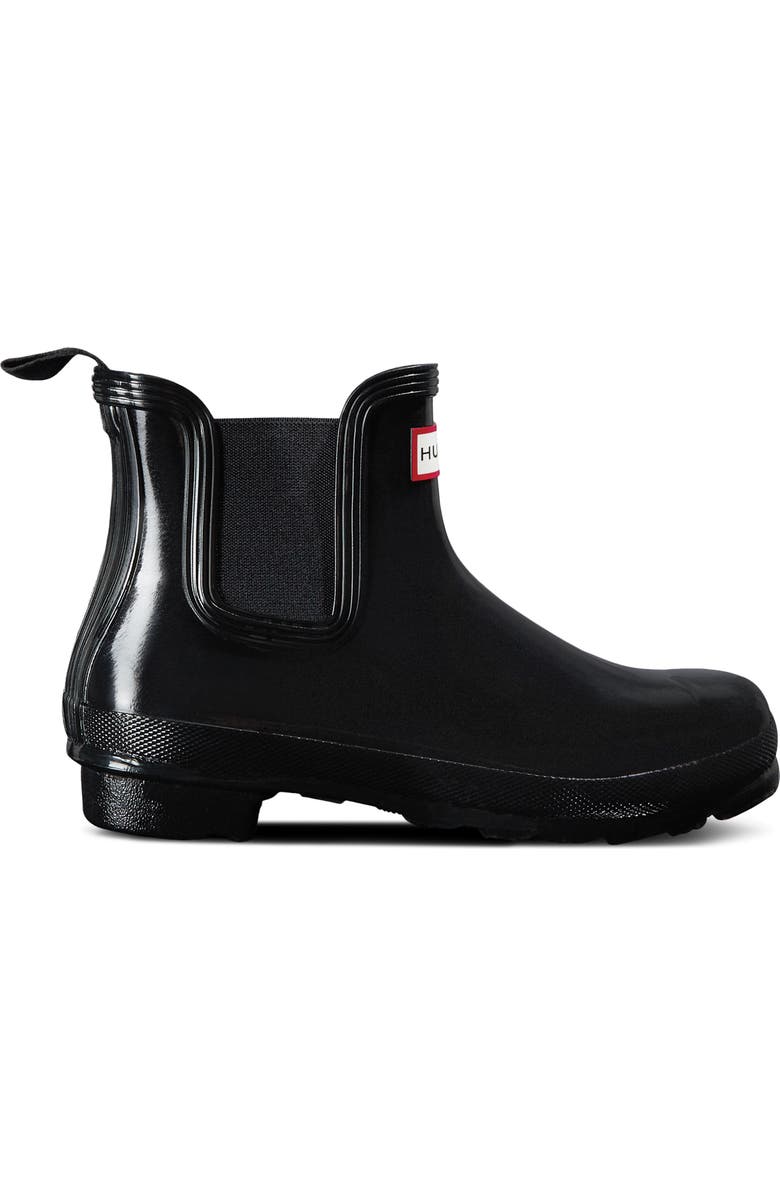 Hunter Original Gloss Waterproof Chelsea Boot, Alternate, color,