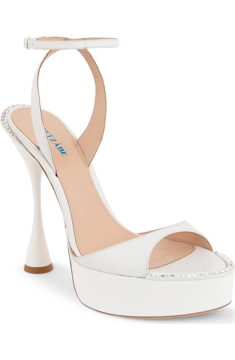 BETZÁBE Alessandra Crystal Ankle Strap Platform Sandal, Main, color,