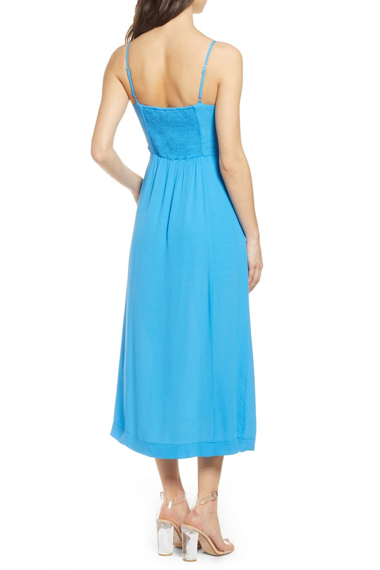 Double Tie Front Maxi Dress, Alternate, color, LIGHT BLUE