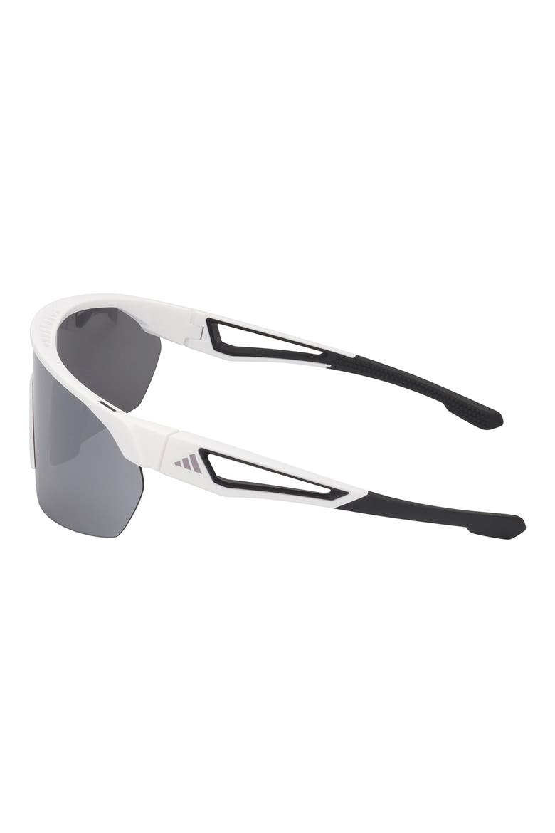 00mm Shield Sunglasses, Alternate, color, WHITE / SMOKE MIRROR
