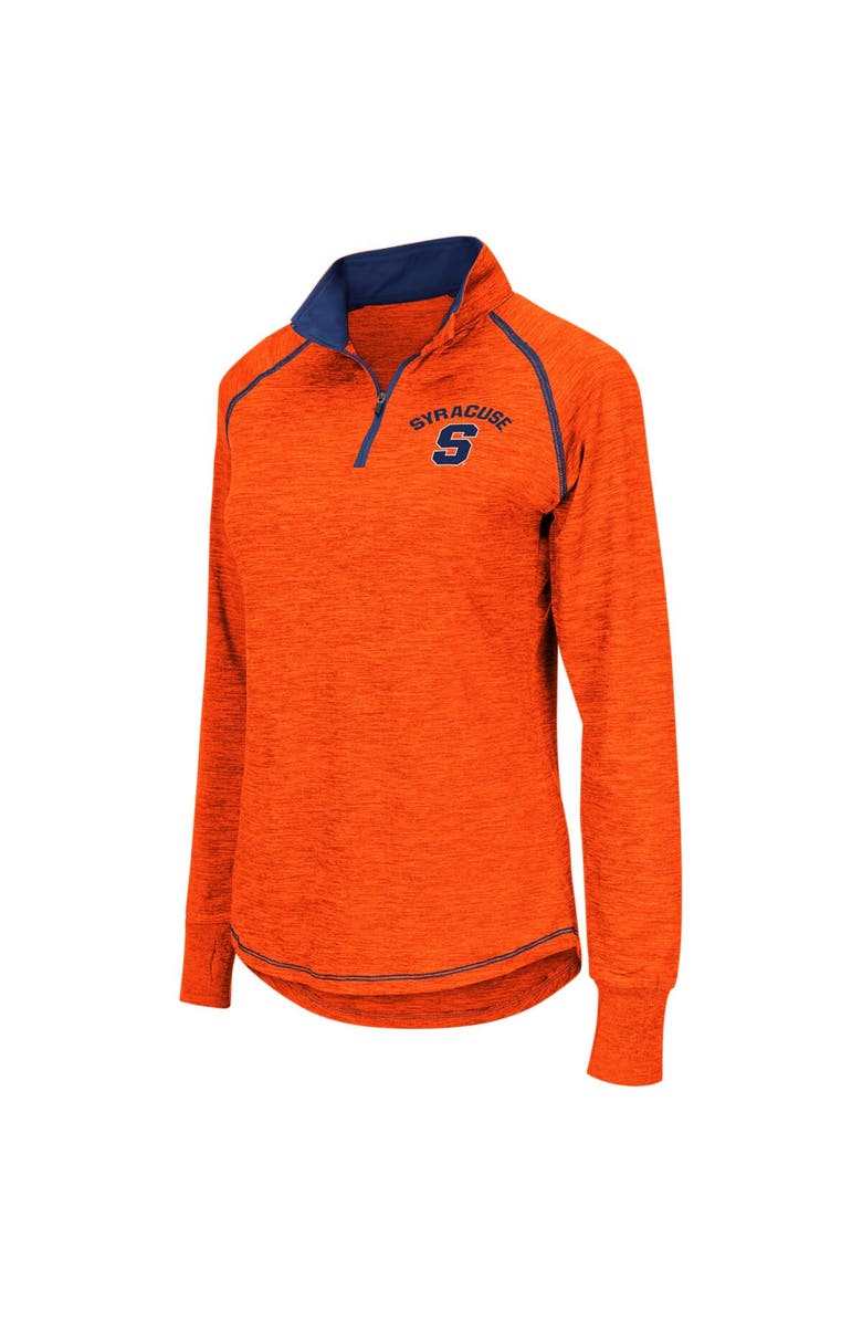 COLOSSEUM Women's Colosseum Orange Syracuse Orange Bikram Lightweight Fitted Quarter-Zip Long Sleeve Top, Alternate, color, 