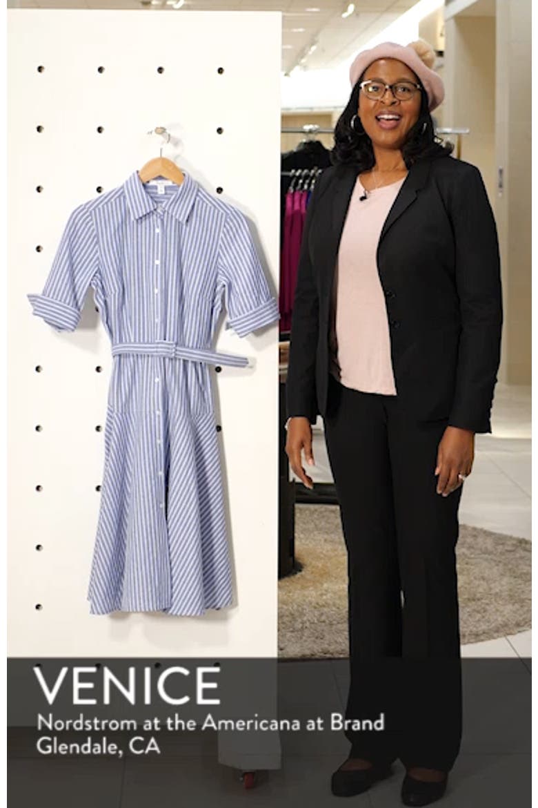 Stripe Belted Shirtdress video