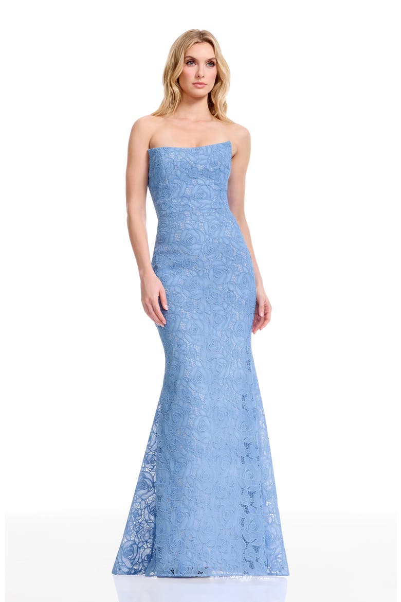 Murphy Strapless Evening Gown, Alternate, color, SKY