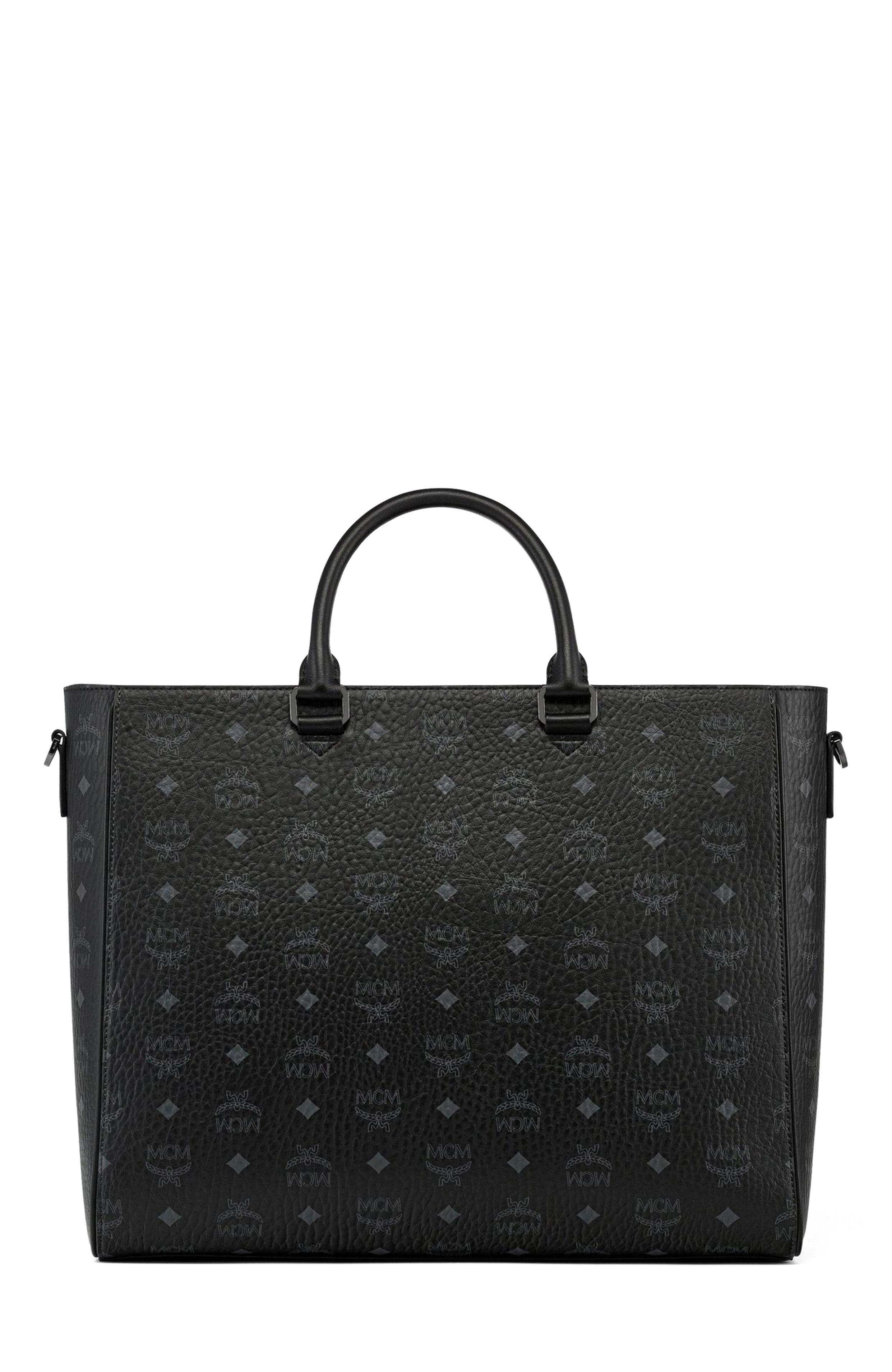 MCM Diamond E/W Tote in Visetos, Alternate, color, 