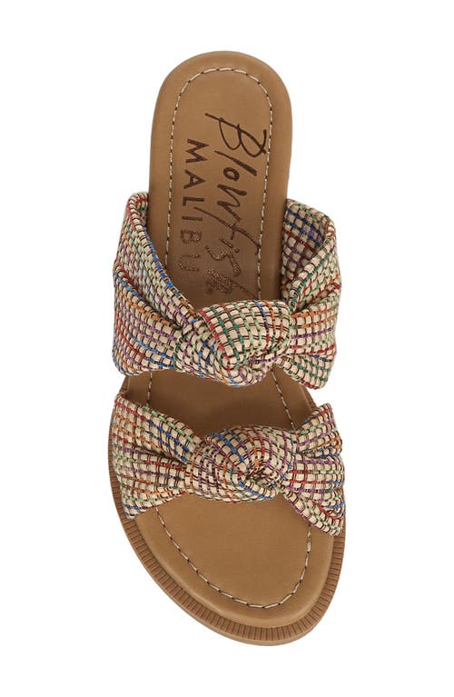 Blowfish Malibu Ashland Wedge Sandal In Multi Woven Fabric