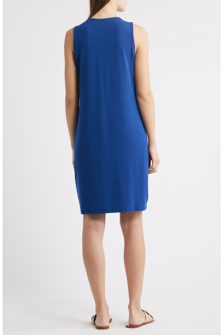 Jersey Shift Midi Dress, Alternate, color, DEEP DIVE