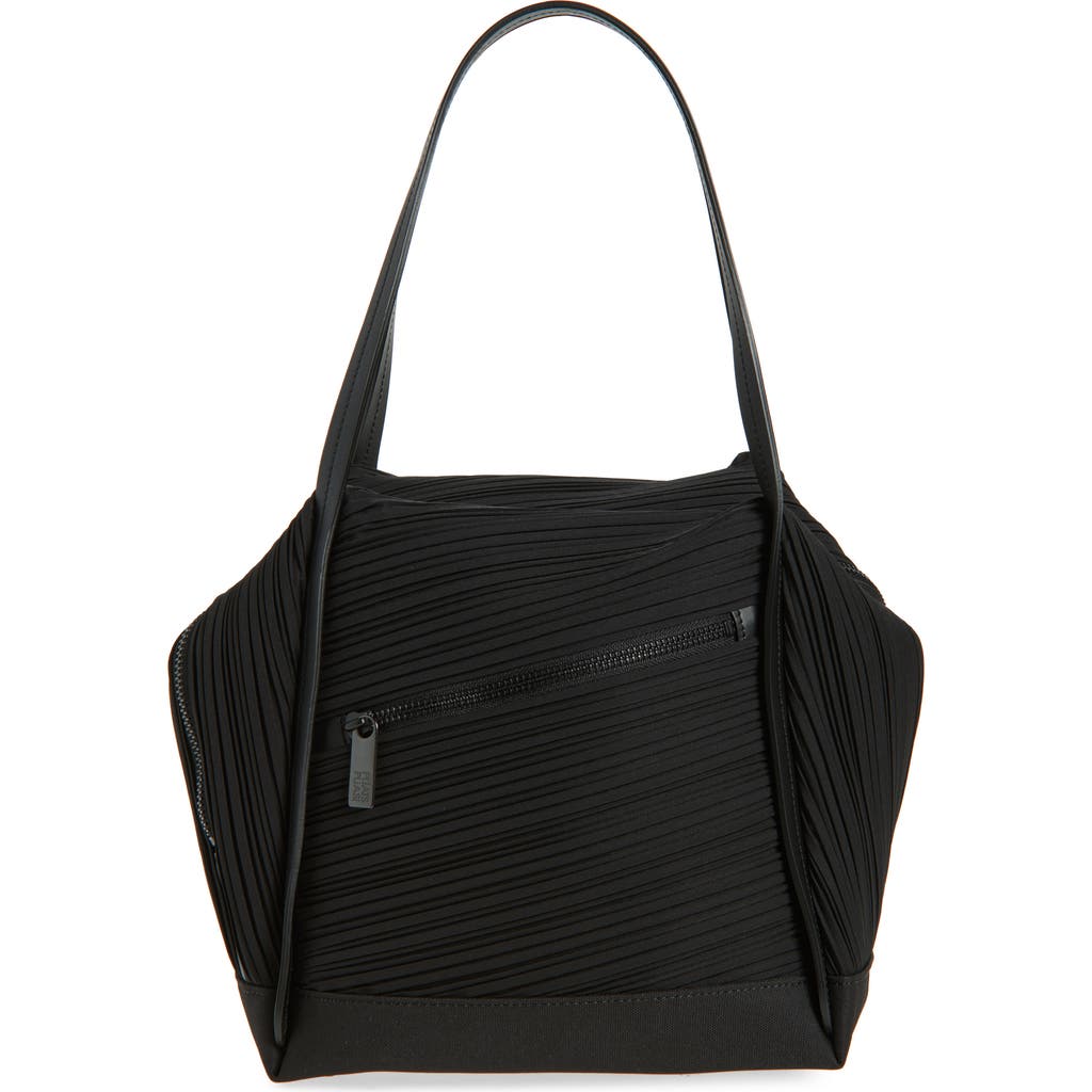 Issey Miyake Pleats Please Bias Pleated Handbag Pp57ag552 In Black