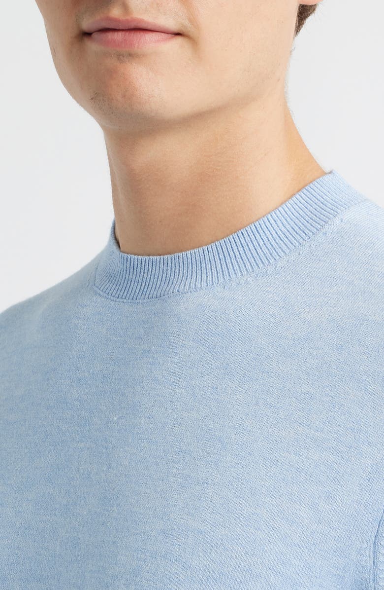 Mizzen+Main Heritage Crewneck Sweater, Alternate, color, Cloud Blue Heather
