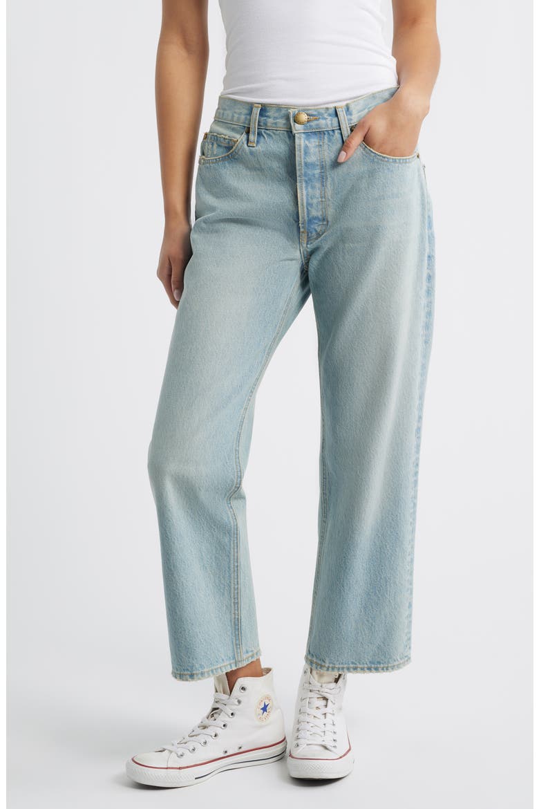 The Wayne Crop Straight Leg Jeans, Main, color, TIDAL WASH
