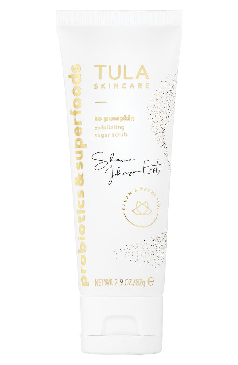 TULA Skincare x Shawn Johnson East So Pumpkin Exfoliating Sugar Scrub, Main, color, 