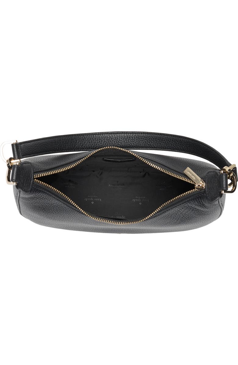 Kate Spade New York janie pebbled leather shoulder bag, Alternate, color, Black