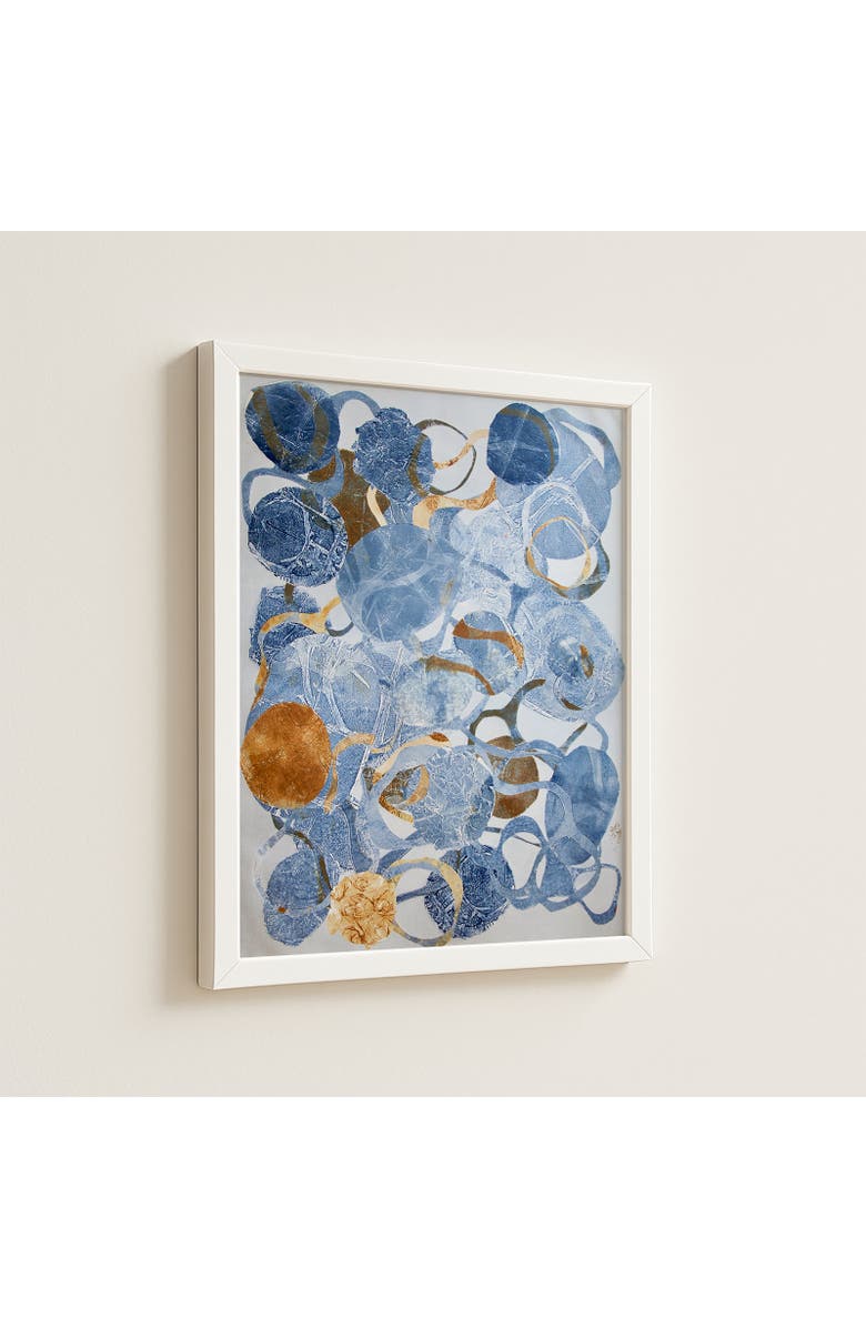 Artxtiles Outer Orbit Small Framed Print, Alternate, color, Blue