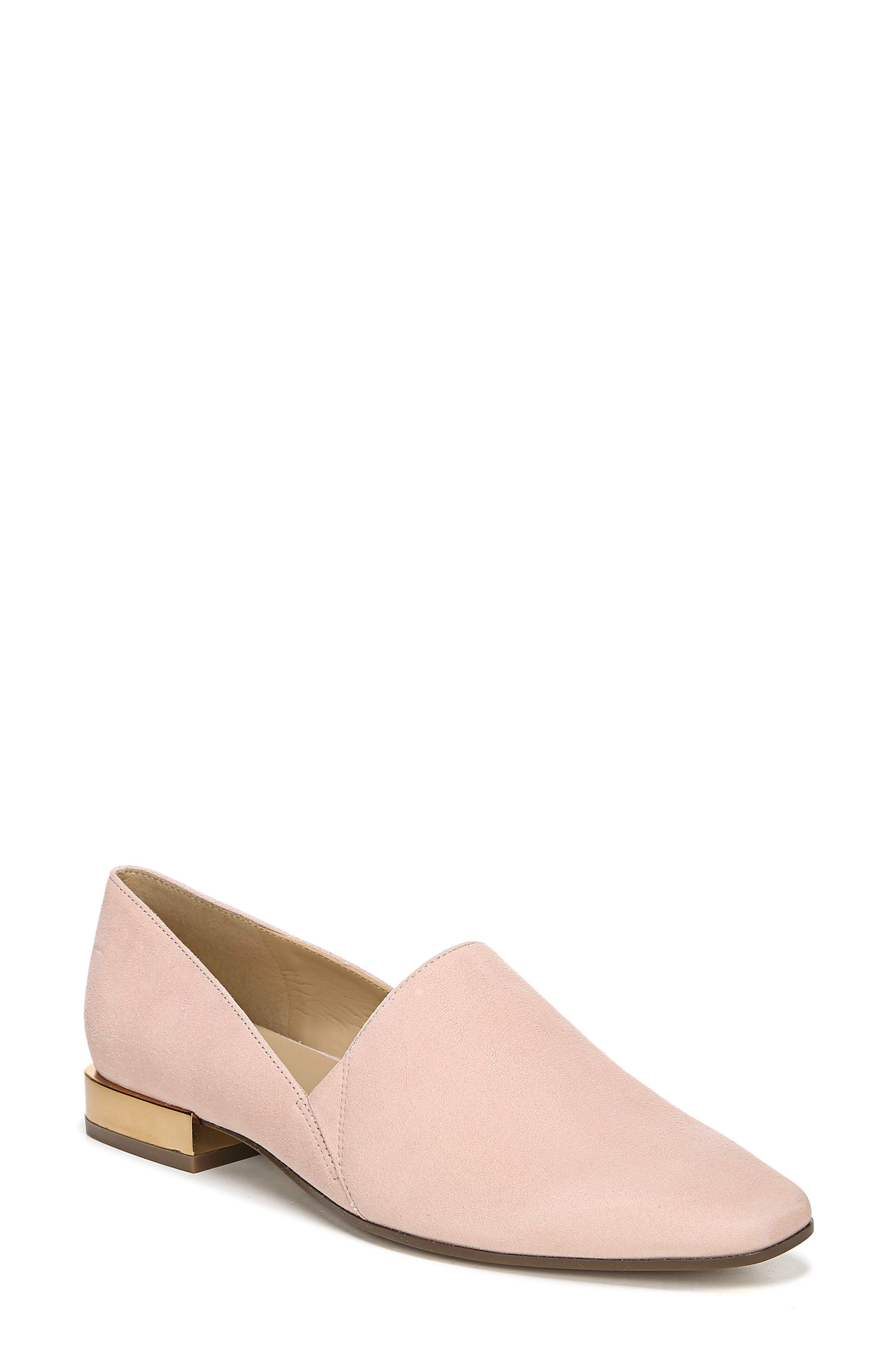 Collette Loafer, Main, color, DUSTY ROSE SUEDE