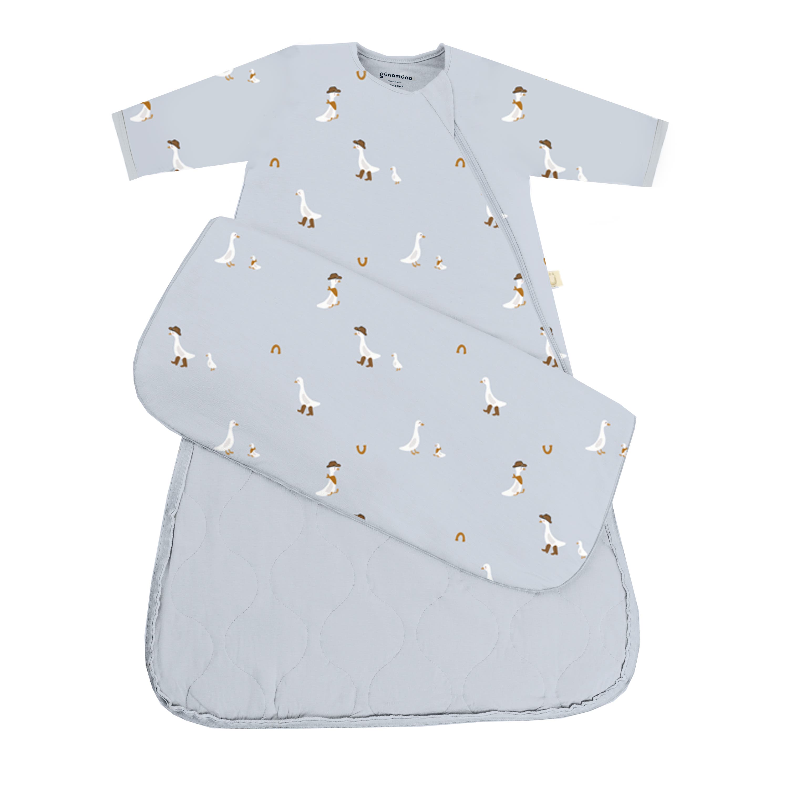 gunamuna Long Sleeve Sleep Sack Duvet 2.5 TOG - Baby in Cowboy 