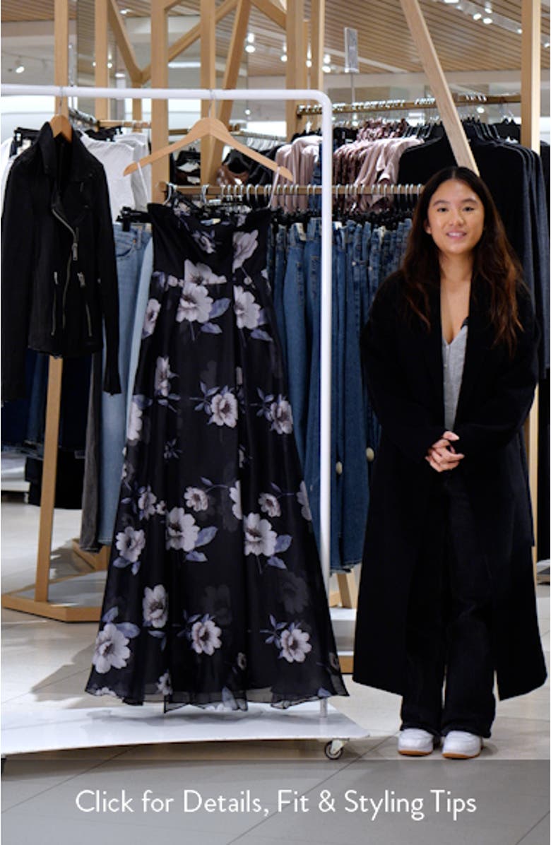 Floral Strapless Organza Gown, sales video thumbnail