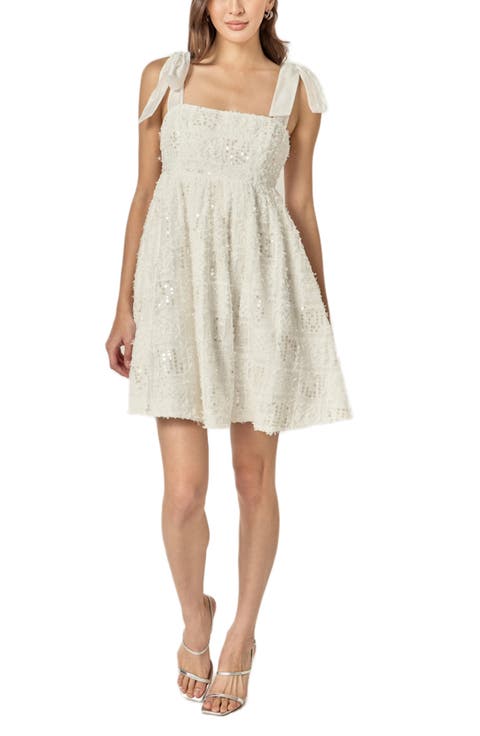 Sequin Empire Waist Minidress