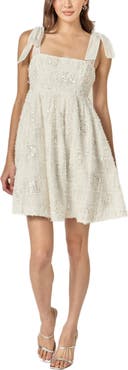 English Factory Sequin Empire Waist Minidress