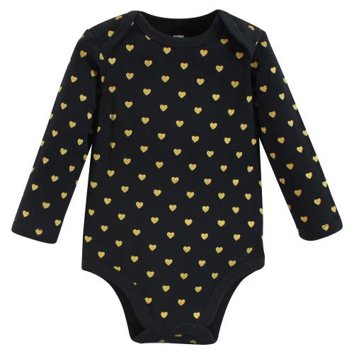 Hudson Baby Infant Breathable Cotton Long-sleeve Bodysuit Bundle 3 Count In Multi