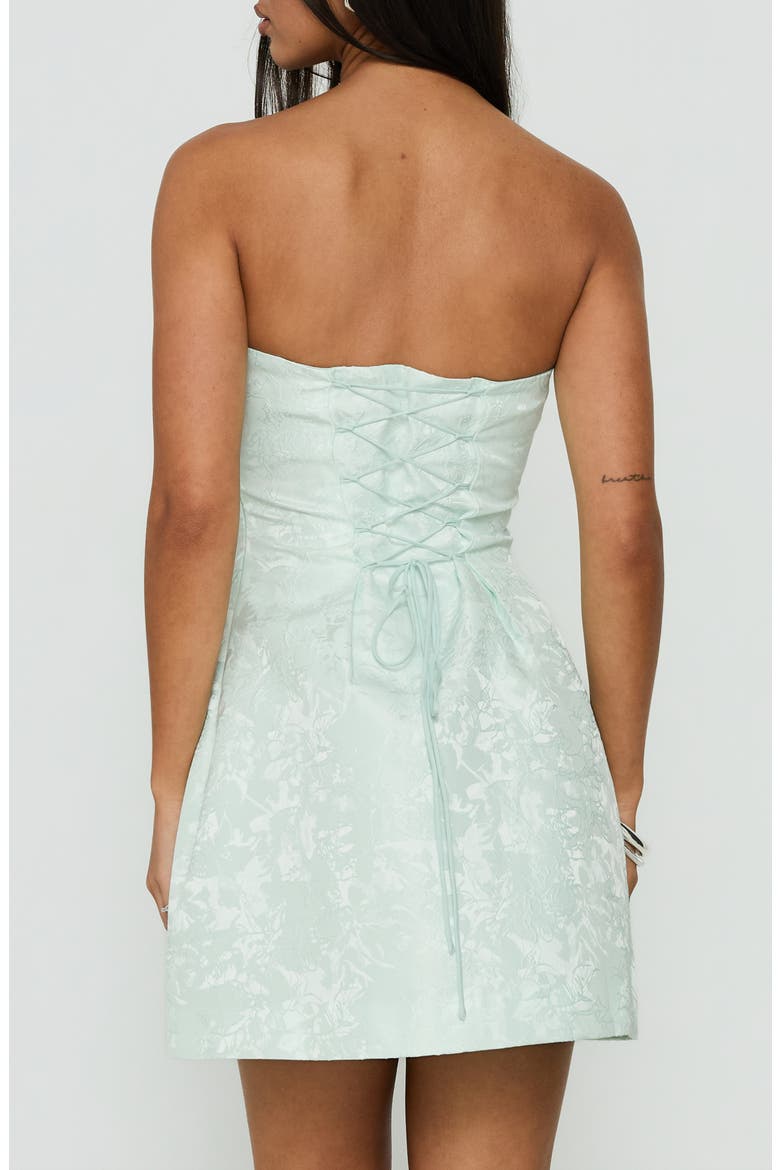 Heaven Sent Strapless Minidress, Alternate, color, MINT