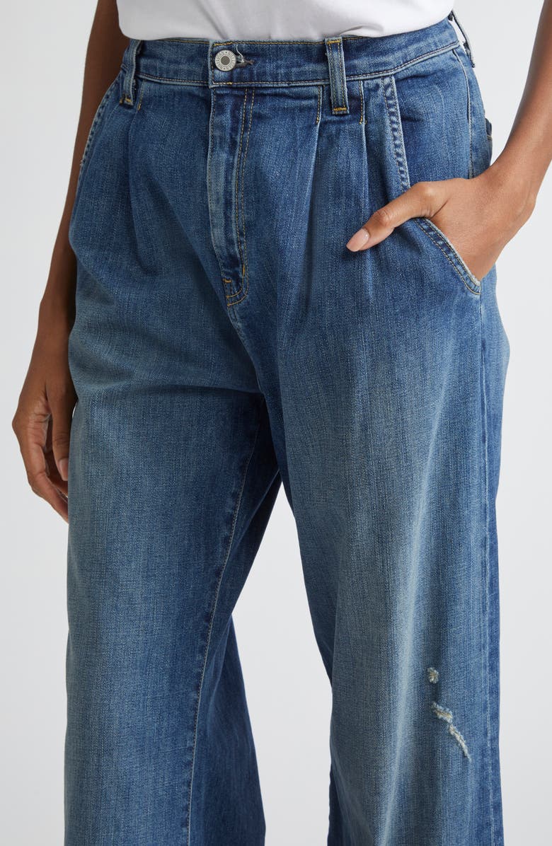 Nili Lotan Flora High Waist Trouser Jeans, Alternate, color, Classic Wash