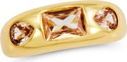 SAVVY CIE JEWELS Multishaped Champagne Band Ring
