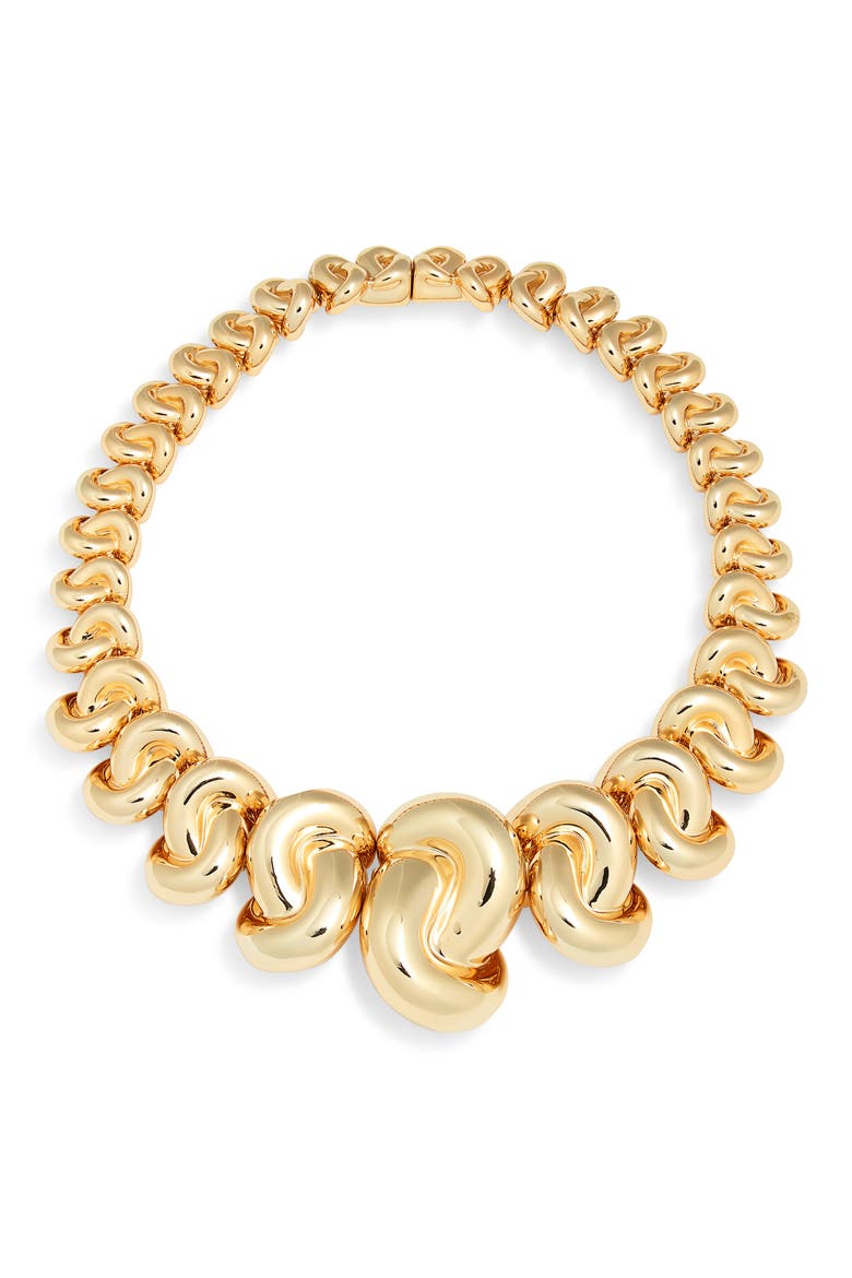 Multi Knot Necklace, Main, color, YELLOW GOLD
