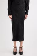 Dries Van Noten Sati Moir Viscose Skirt