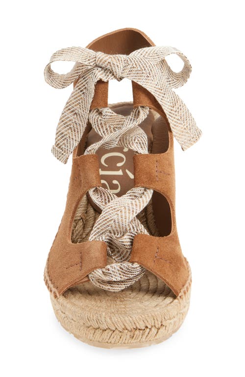 Shop Pedro Garcia Otelia Espadrille Wedge Sandal In Hazelnut Castoro