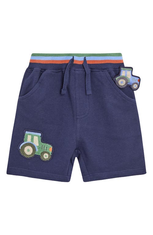 Jojo Maman Bébé Jojo Maman Bebe Tractor Applique Shorts In Navy