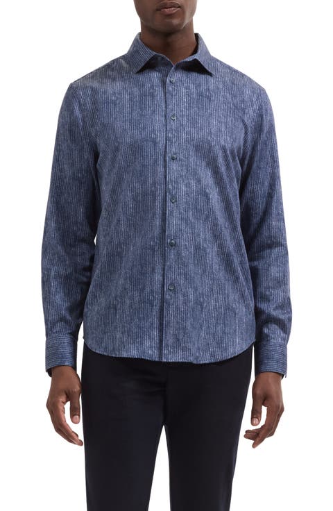 Alvin Shaped Fit Long Sleeve Woven Shirt