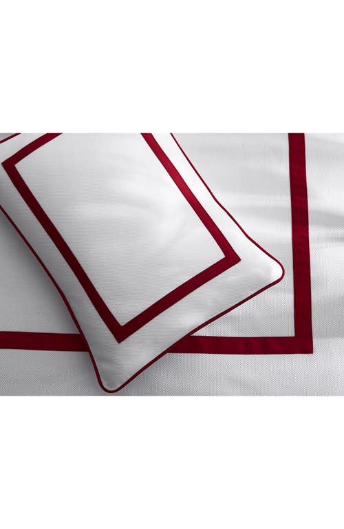 Matouk Louise Piqué Coverlet In Red