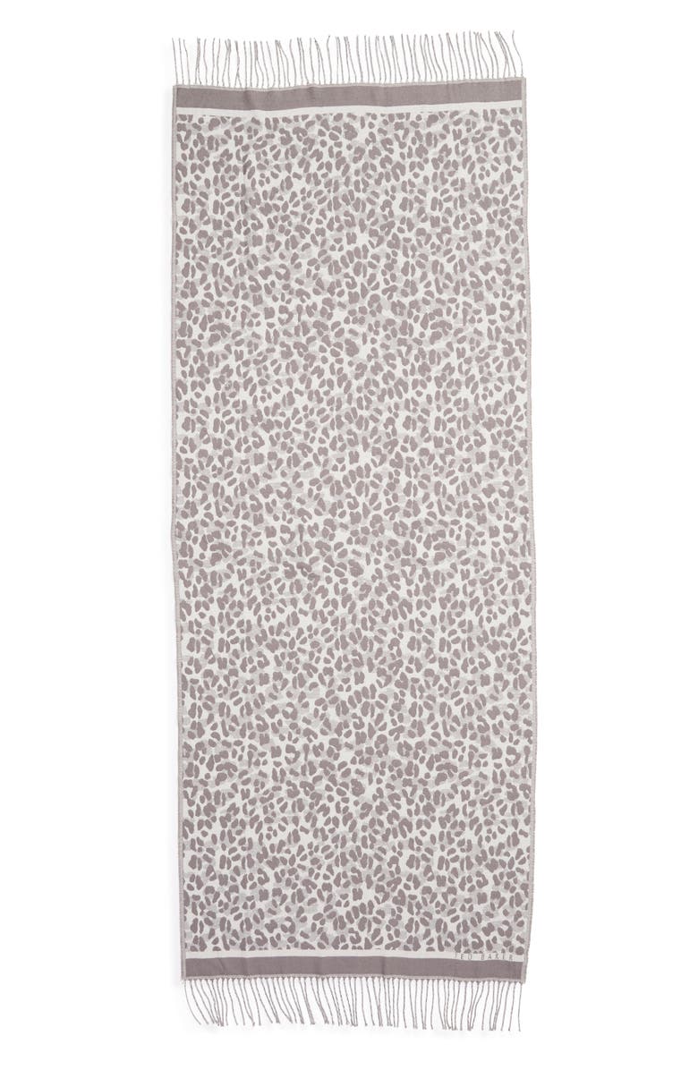 Ted Baker London Leopard Scarf, Alternate, color,