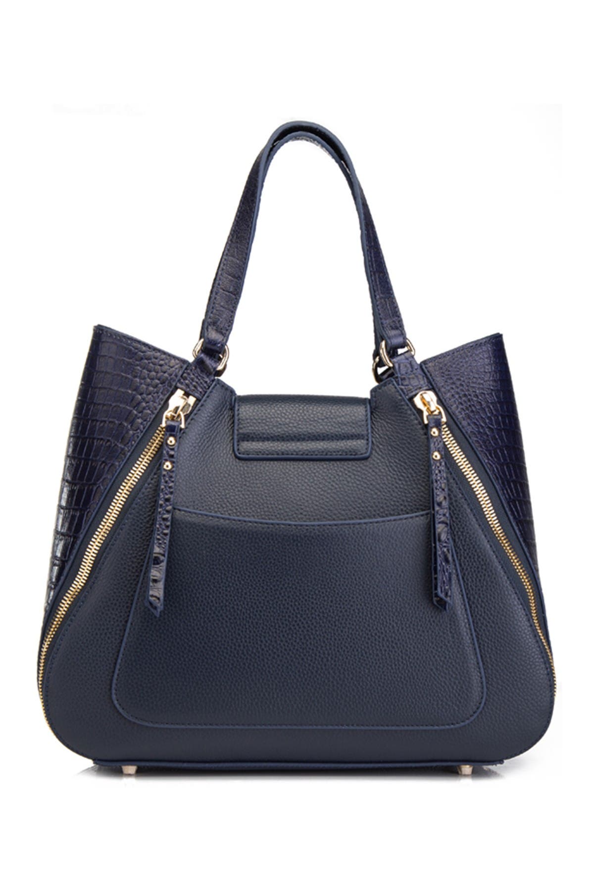 VICENZO LEATHER Steffi Croc Embossed Leather Handbag, Alternate, color, 