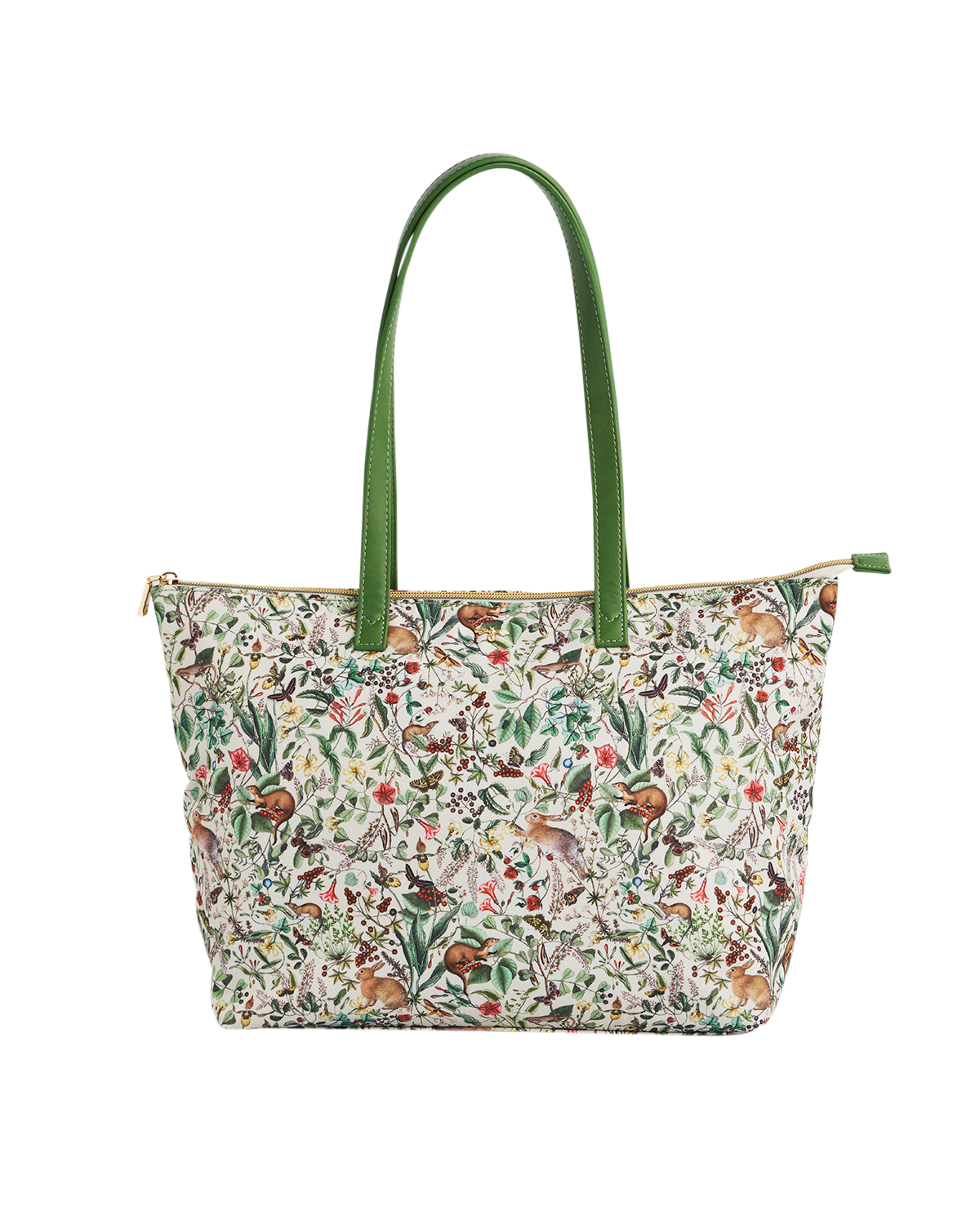 Fable England Garden Floral Grab Tote, Main, color, Light/Pastel Green