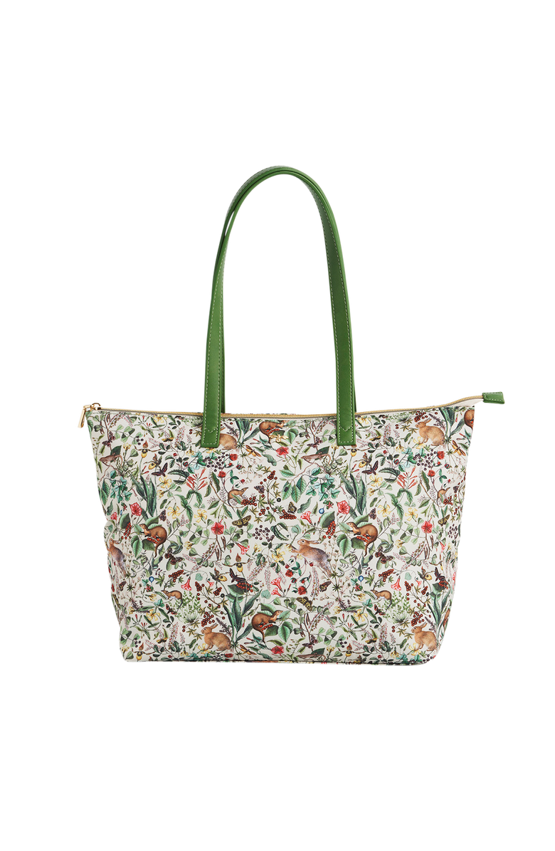 Fable England Garden Floral Grab Tote, Main, color, Light/Pastel Green