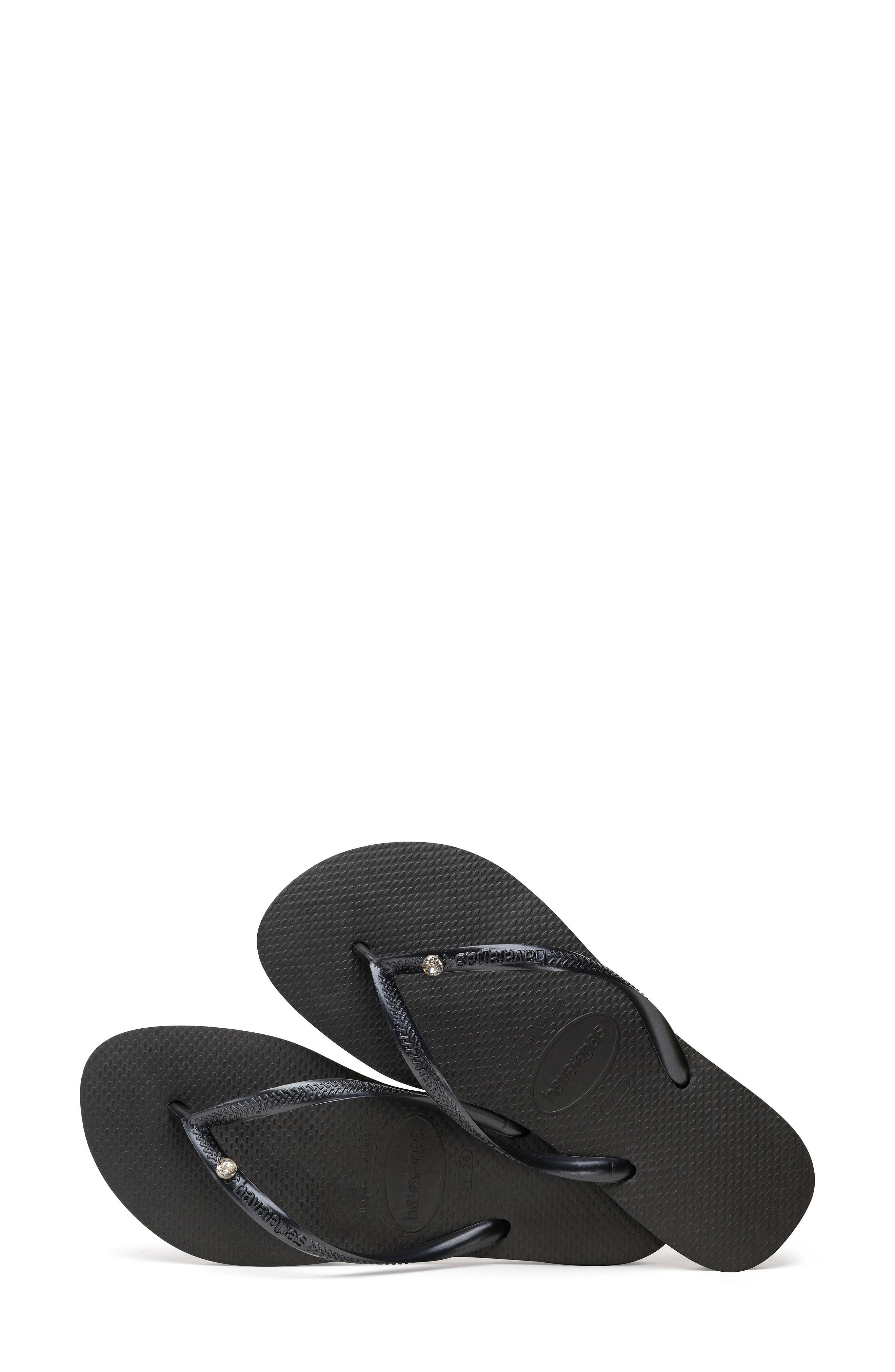 Havaianas 'Slim Crystal Glamour' Flip Flop, Alternate, color, 