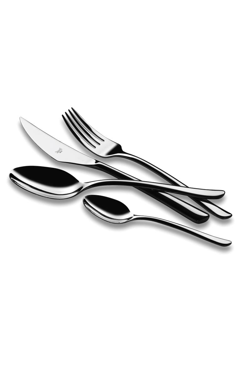Mepra Edera Flatware Set - 24 Pieces, Alternate, color, Silver