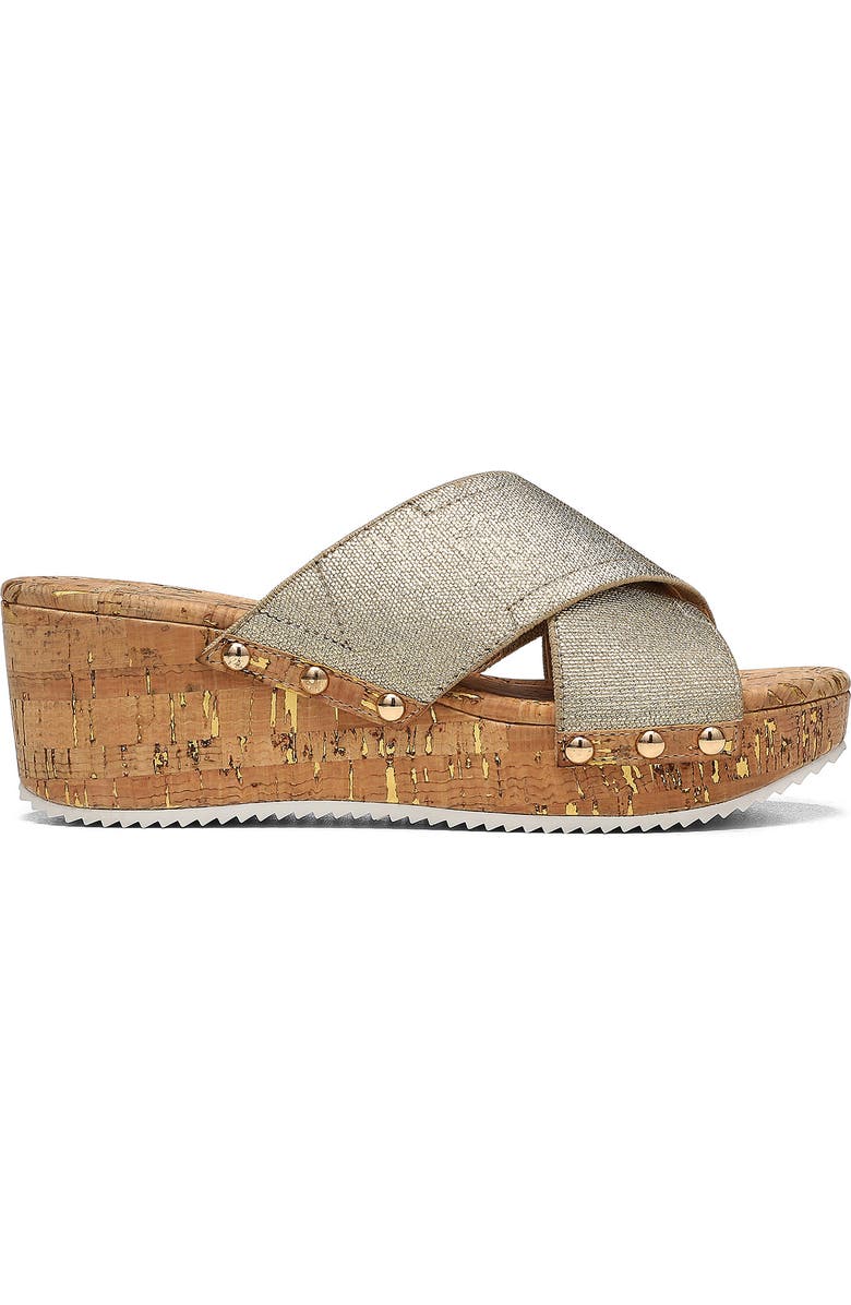 Donald Pliner Summera Wedge Sandal, Alternate, color, Platino