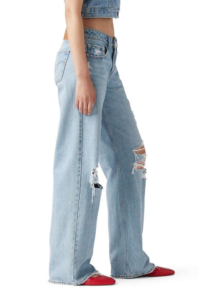 Ripped Low Loose Wide Leg Jeans, Alternate, color, PROBABLY OK