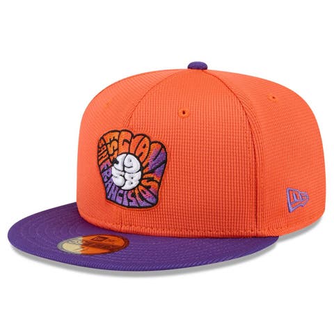 Men's New Era  Orange/Purple San Francisco Giants 2025 City Connect Batting Practice 59FIFTY Fitted Hat