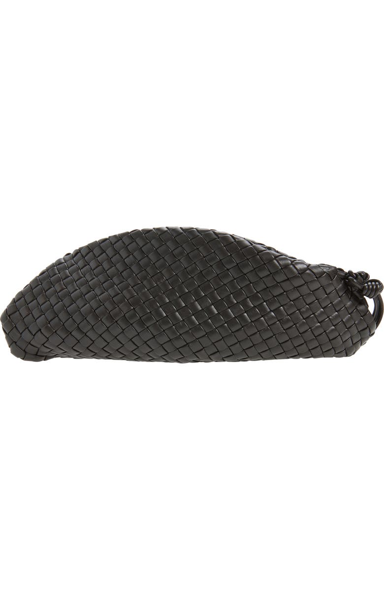 Bottega Veneta Small Onda Intrecciato Leather Clutch, Alternate, color, Espresso