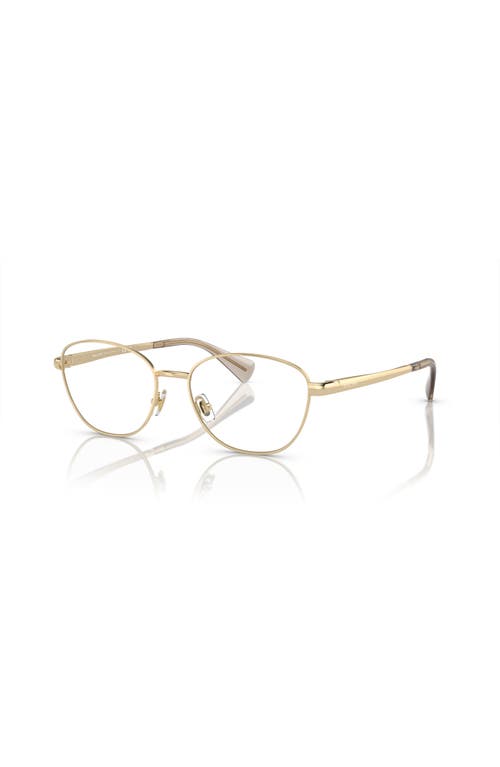 Ralph 54mm Oval Optical Glasses In Gold