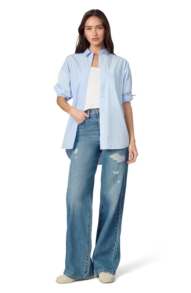 Joe's The Mia High Waist Distressed Wide Leg Jeans, Alternate, color, Showdown Destruct